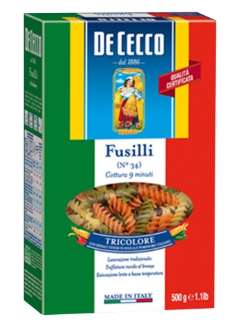 Fusilli tricolore 500gr